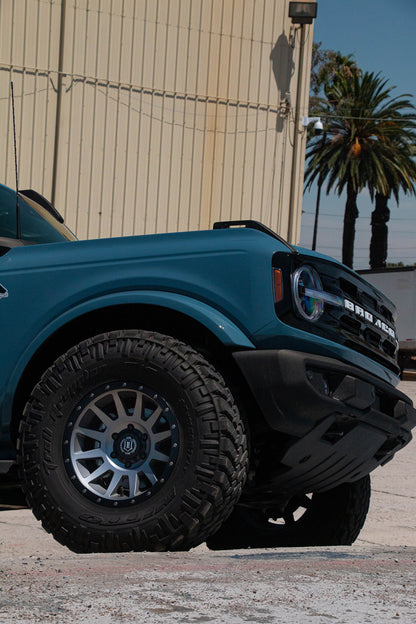 ICON 17x8.5 6x5.5 25mm Offset 5.75in BS Titanium Wheel | Ford Ranger / Ford Bronco (19-26) (2017859057TT)