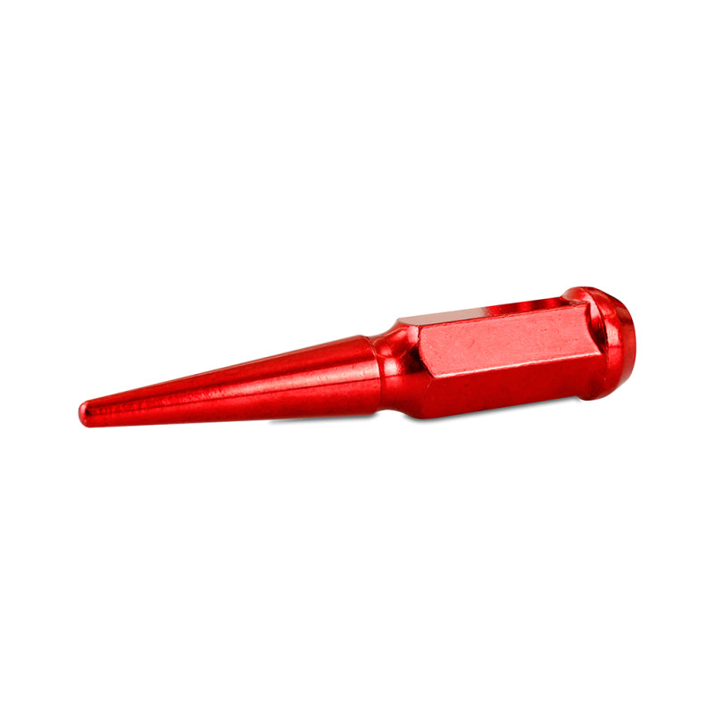Mishimoto Steel Spiked Lug Nuts | Ford Ranger / Bronco (19-26) M12x1.5 24pc Set Red (MMLG-SP1215-24RD)