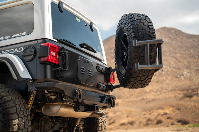DV8 Offroad Body Mounted Tire Carrier | Jeep Wrangler JL (18-25) (TCJL-14)