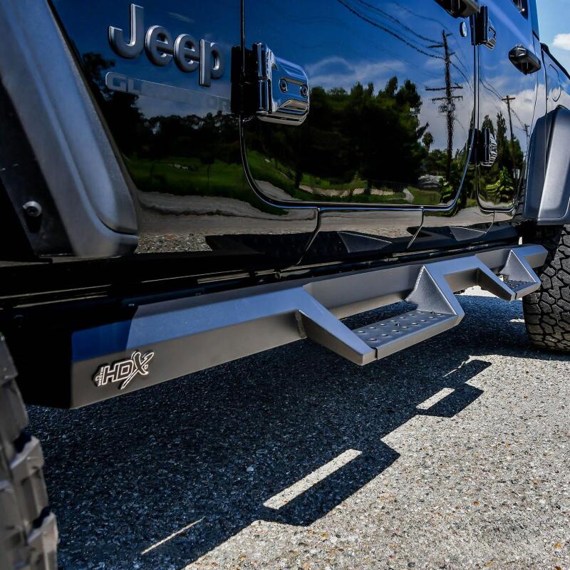 Westin Textured Black HDX Drop Nerf Step Bars: Jeep Gladiator (2020-2024)