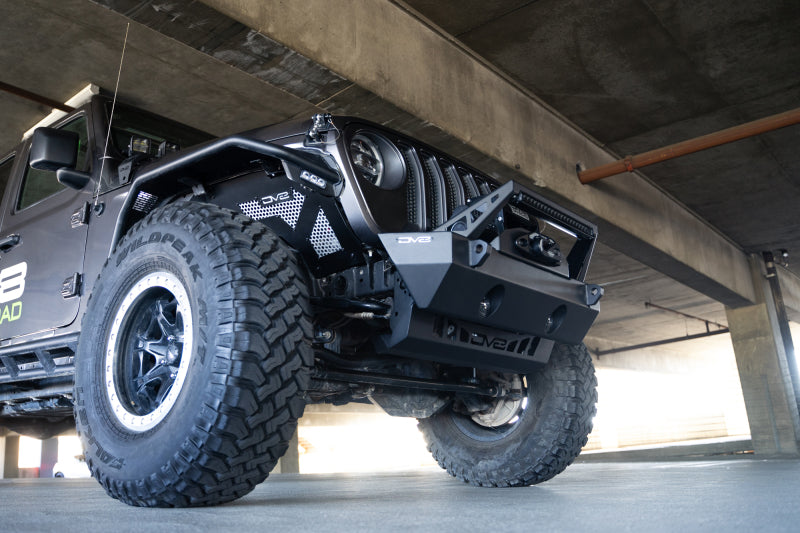 DV8 Offroad Front Bumper Sway-Bar Disconnect Motor Skid Plate | Jeep Wrangler JL (18-25) / Gladiator JT (20-25) (SPJL-02)