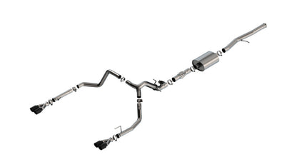 Borla 2024 Chevy Silverado 1500 6.2L V8 ATAK Catback Exhaust w/ Simulator - Black Chrome | Chevrolet Silverado 1500 (24) (140997BC)