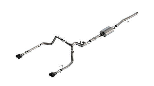 Borla 2024 Chevy Silverado 1500 6.2L V8 ATAK Catback Exhaust w/ Simulator - Black Chrome | Chevrolet Silverado 1500 (24) (140997BC)