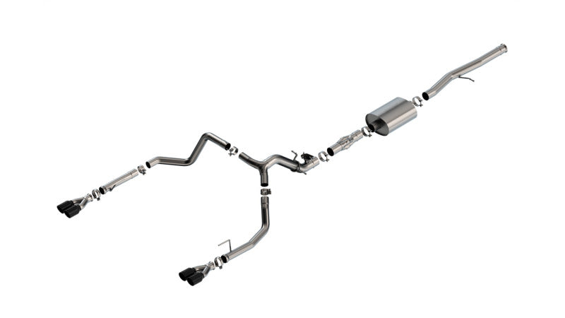Borla 2024 Chevy Silverado 1500 6.2L V8 ATAK Catback Exhaust w/ Simulator - Black Chrome | Chevrolet Silverado 1500 (24) (140997BC)