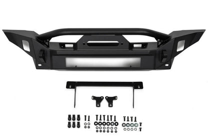 DV8 Offroad Mid-Width Winch Front Bumper: Fits Most Jeep Wrangler / Gladiator Models (2018-2026)