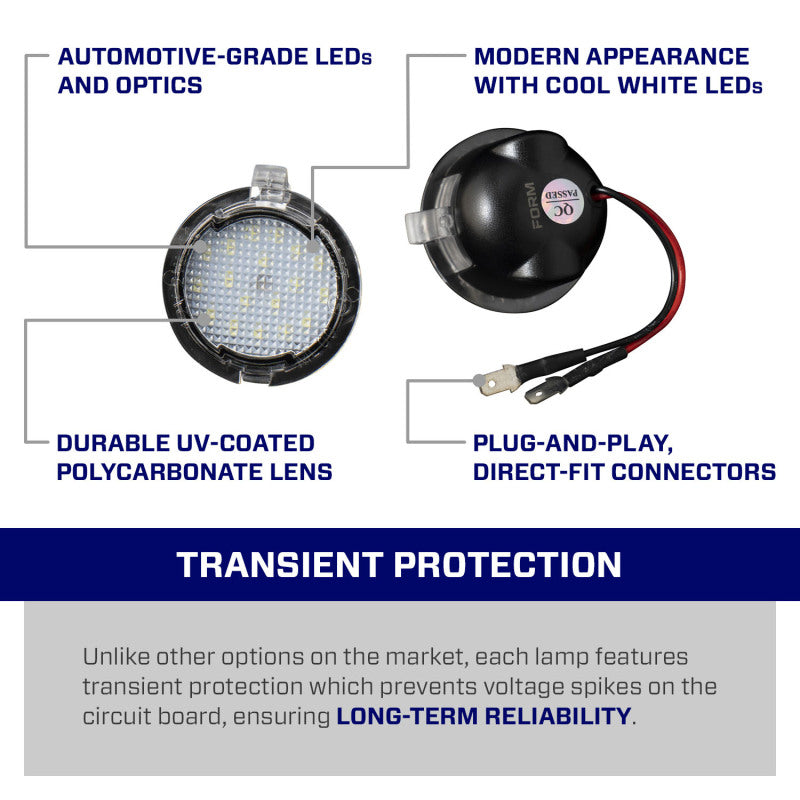 FORM Lighting 2010 Raptor LED Puddle Lights (Pair) | Ford Ranger (19-26) (FL0074)