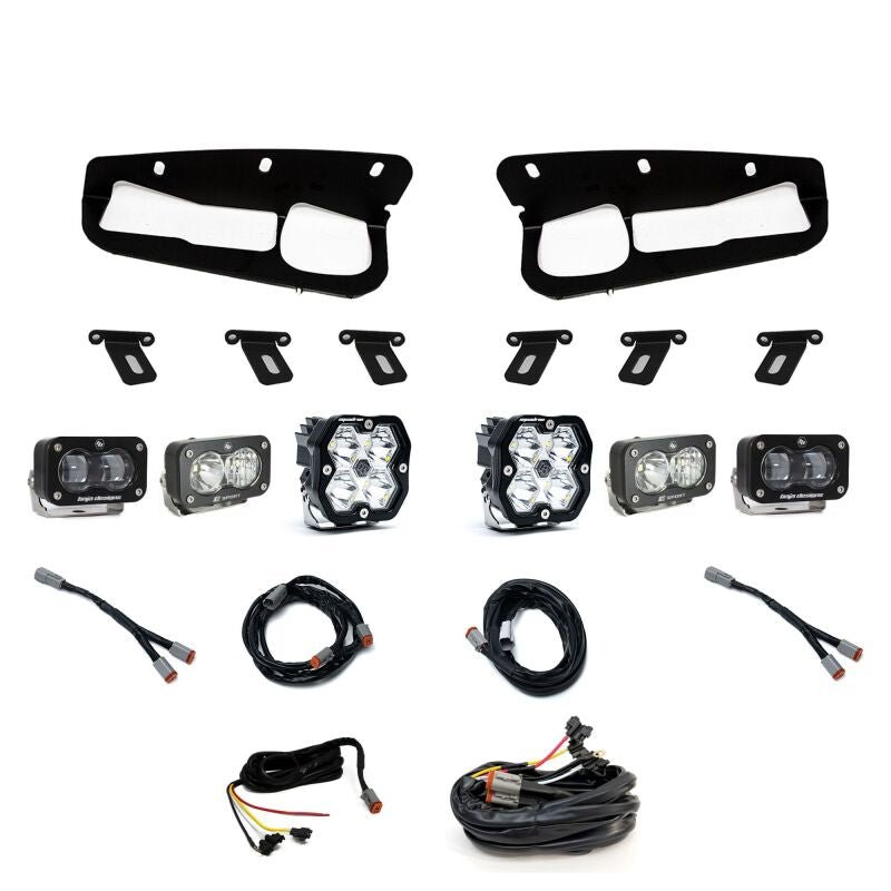 Baja Designs 21-25 Ford Bronco Squadron 2.0 Sport (Spot) / S2 SAE / S2 Sport D/C Steel Bmpr w/UP | Ford Bronco (21-25) (440081UP)