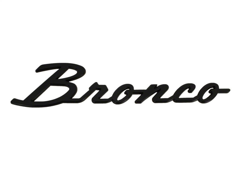 Ford Racing Classic Script Gloss Black Fender Badge | Ford Bronco (21-26) (M-1447-BSGS)