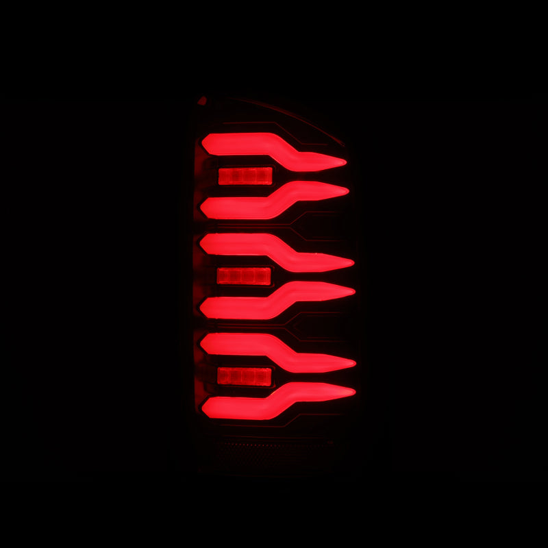 AlphaRex LUXX LED Tail Lights (Black/Red): Dodge Ram 1500 (02-06) & 3500 (03-06)