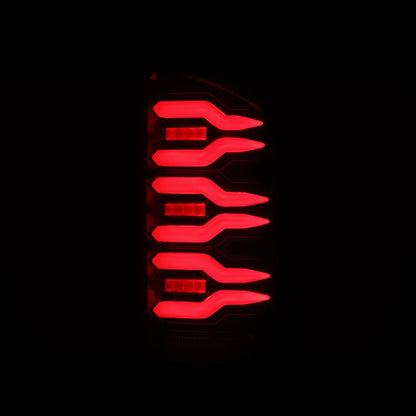 AlphaRex LUXX LED Tail Lights (Black/Red): Dodge Ram 1500 (02-06) & 3500 (03-06)