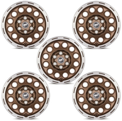 Ford Racing 17x8.0 Wheel Kit | Ford Bronco (21-26) (M-1007K-P1780BRN)