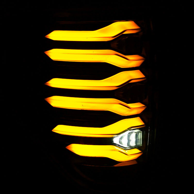 AlphaRex LUXX-Series LED Tail Lights Black | Ford F150 (09-14) (653070)