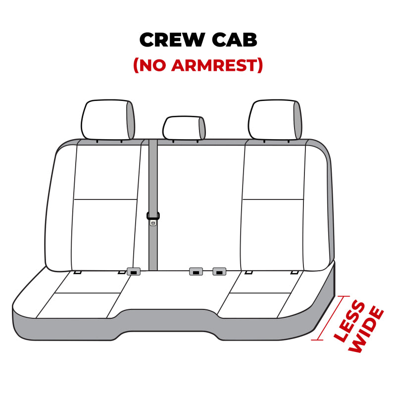 Covercraft Polycotton SeatSaver 2nd Row Seat Covers: Fits Ram (11-24) - Charcoal