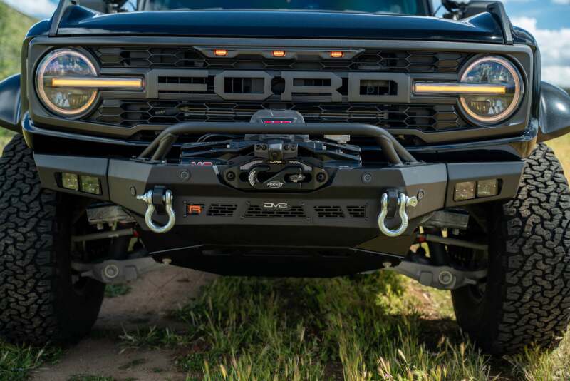DV8 Offroad 2022+ Ford Bronco Raptor Spec Series Winch Front Bumper | Ford Bronco (21-26) (FBFR-01)