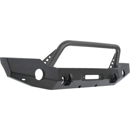 Westin Textured Black Full Width Front Bumper w/ Bull Bar: Jeep Gladiator (20-24) / Wrangler (18-24)