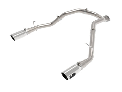 aFe Large Bore-HD 3in 409 SS DPF-Back Exhaust w/ Polished Tip: Ram 1500 3.0L (19-24)