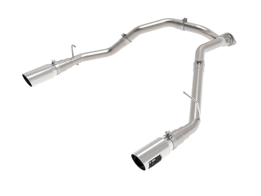 aFe Large Bore-HD 3in 409 SS DPF-Back Exhaust w/ Polished Tip: Ram 1500 3.0L (19-24)
