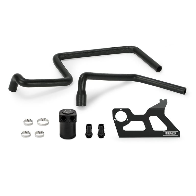 Mishimoto Baffled Oil Catch Can (FRONT): Jeep Wrangler JK 2007-2011 3.8L