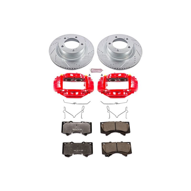 PowerStop Front Z36 Truck & Tow Kit w/ Calipers | Toyota Tundra (2007–2015) (KC2952A-36)