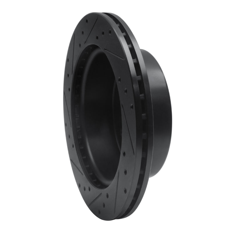 R1 Rear Right Drilled & Slotted Black Brake Rotor | Ford Bronco (19-25) / Ranger (19-26) (ECB-54276R)