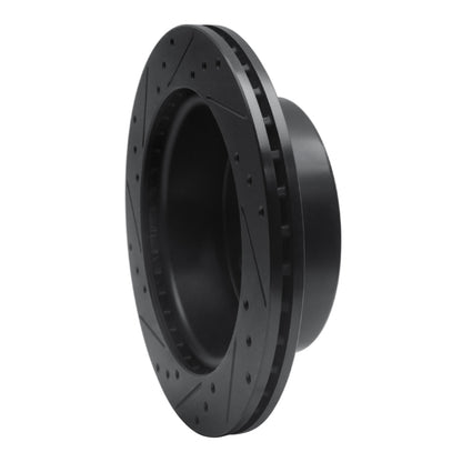 R1 Rear Right Drilled & Slotted Black Brake Rotor | Ford Bronco (19-25) / Ranger (19-26) (ECB-54276R)