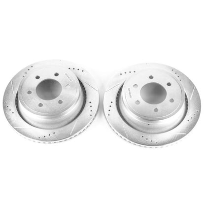 Power Stop Rear Drilled & Slotted Rotors | Ford F-150 (09-20) (AR85148XPR)
