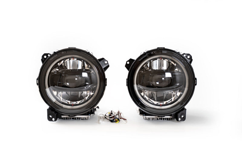 DV8 Offroad LED Projector Headlights: Jeep Wrangler (18-22) / Gladiator (20-22)