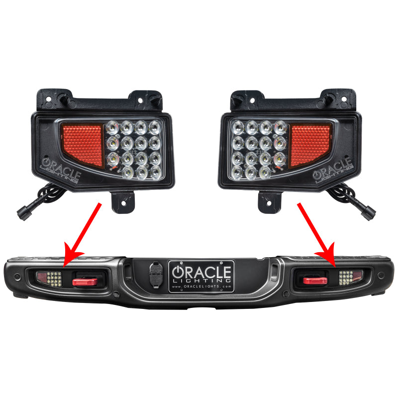 Oracle Lighting LED Reverse Lights Rear Bumper: Jeep Gladiator 2020-2024 w/ Plug and Play Harness