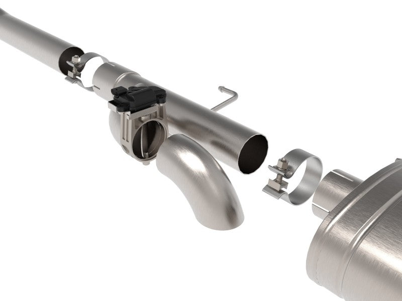 aFe Gemini XV 3in SS Cat-Back Exhaust w/ Cut-Out Black Tips | Ford F-150 (21-24) (49-33129-B)