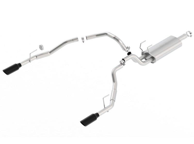 Borla S-Type Cat-Back Exhaust (Under Bumper, Black Tips): Dodge Ram 5.7L Hemi (09-18)