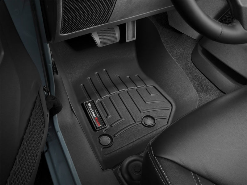 WeatherTech FloorLiner Front Floor Mats (Black): Jeep Wrangler JK 2014 - 2018