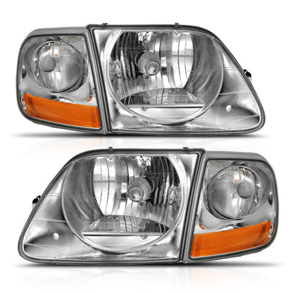 ANZO Crystal Headlight Set w/ Parking Light G2 Clear Lens | Ford F-150 (97-03) (111438)