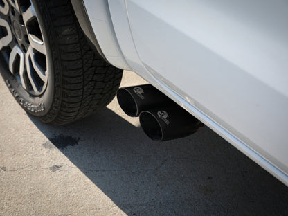 aFe 3in Axle-Back Exhaust Side Exit w/ Black Tips | Ford Ranger (19) (49-33110-B)