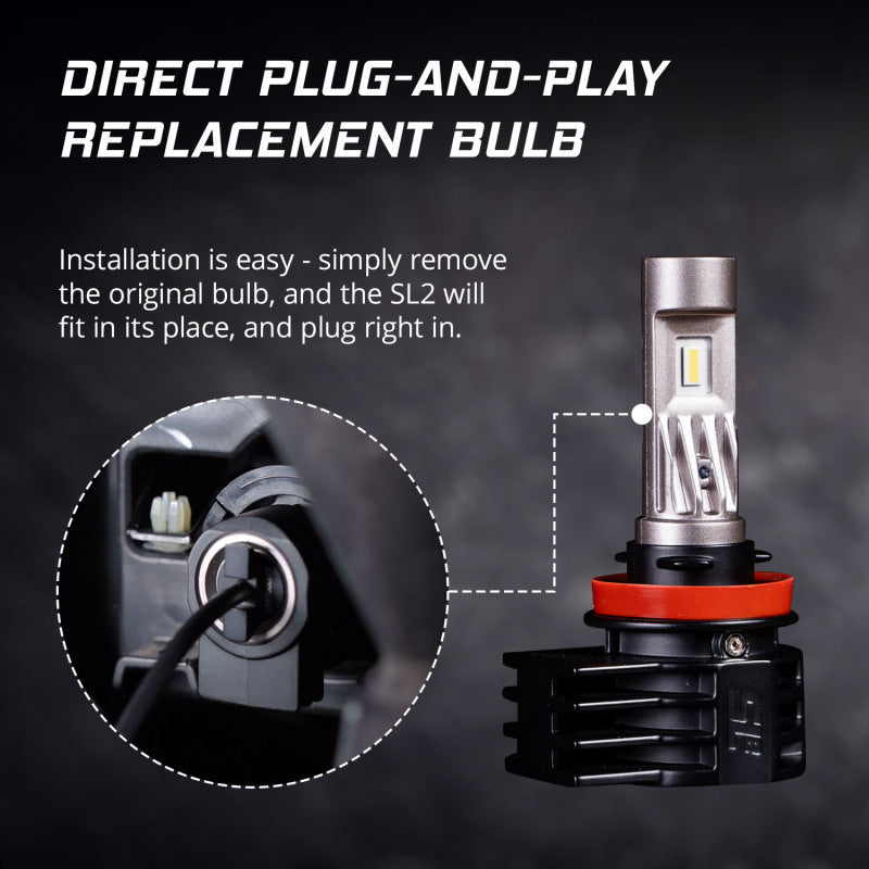 Diode Dynamics 9005/9011/H10 White SL2 LED Bulbs | Ford Ranger (19-26) (DD0463P)