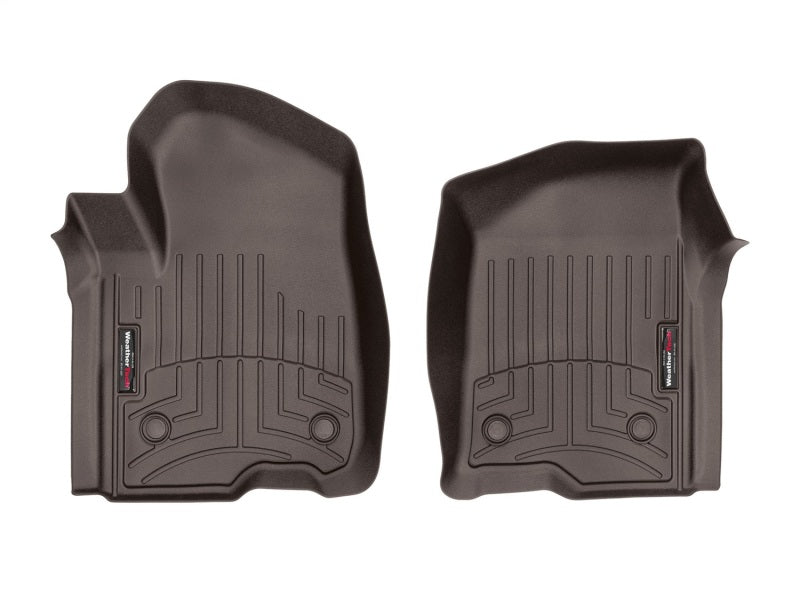 WeatherTech 2019+ Chevrolet Silverado 1500/2500/3500HD Crew Cab Front FloorLiner - Cocoa | Chevrolet Silverado (19-26) / GMC Sierra (19-26) (4714361)