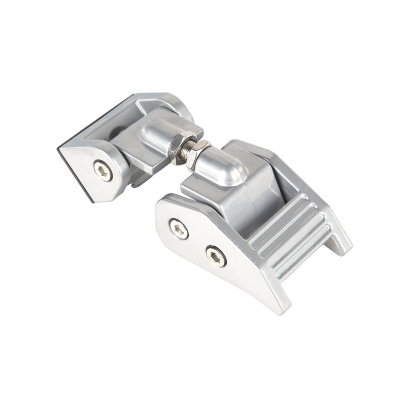 Rugged Ridge Silver Aluminum Hood Catch Kit: Fits Most Jeep Wrangler Models (2007-2018)