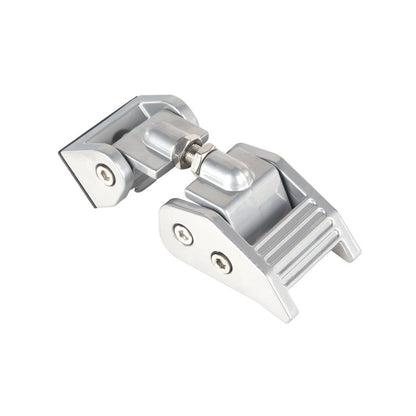 Rugged Ridge Silver Aluminum Hood Catch Kit: Fits Most Jeep Wrangler Models (2007-2018)