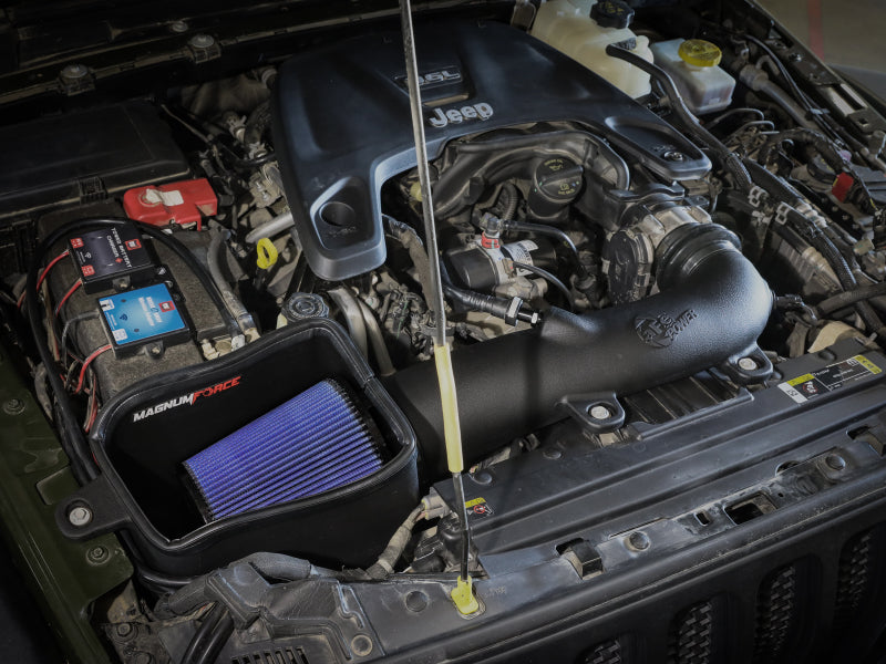 aFe Magnum FORCE Stage-2 Cold Air Intake System Pro 5R Filter (F&R): Jeep Wrangler JL / Gladiator JT 2018-26 3.6L