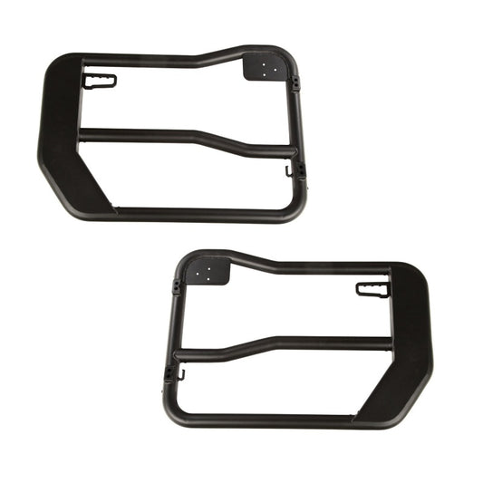 Rugged Ridge Front Fortis Tube Doors with Mirrors (PAIR): Jeep Wrangler JL / Gladiator JT 2018-26 / 20-24