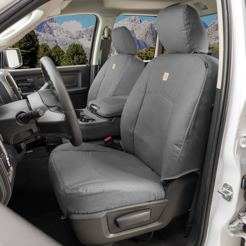 Covercraft Custom Second Row Seat Covers | Chevrolet Silverado 1500/2500HD/3500HD / GMC Sierra 1500/2500HD/3500HD (GTC4138CAGY)