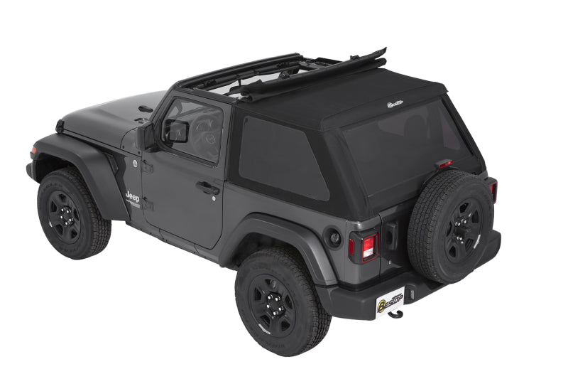 Bestop Trektop Soft Top Black Diamond (F&R): Jeep Wrangler JL 2018-2025 2.0L/3.6L