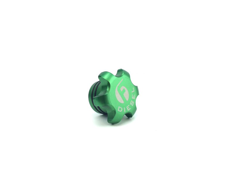 Fleece Performance Green Anodized Billet Fuel Cap | Dodge Ram 2500/3500 (11-18) FPE-FC-1316-GRN
