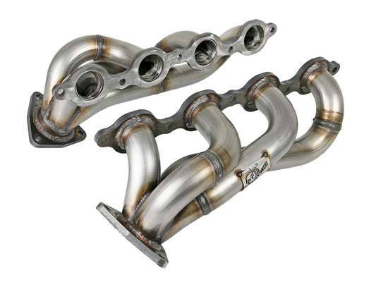 aFe Twisted Steel 1-3/4in 304SS Shorty Headers | GM Silverado/Sierra 1500 V8-5.3L/6.2L (19+) (48-34134)