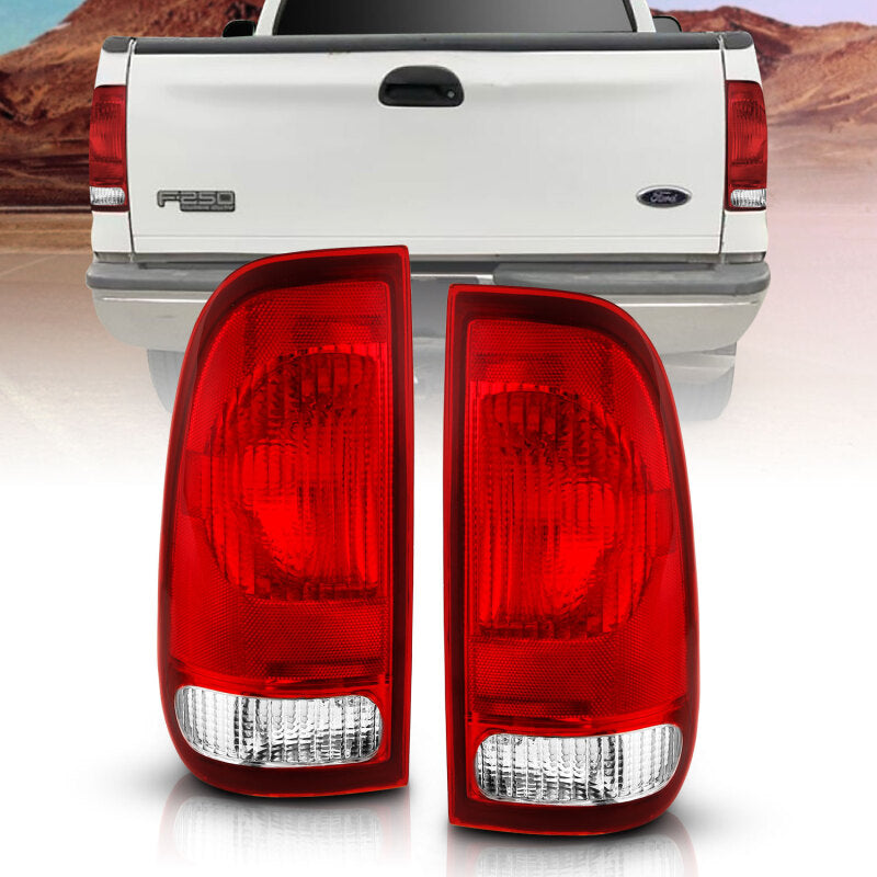 ANZO Tail Light Assembly Red/Clear Lens OE Replacement | Ford F-150 (97-03) (311307)