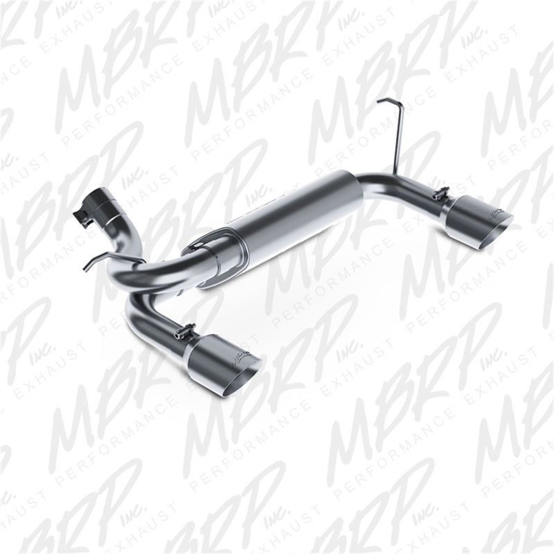 MBRP XP Series Axle-Back Exhaust Dual Rear Exit 4" SS Tips (REAR): Jeep Wrangler JK 07-18 3.8/3.6L