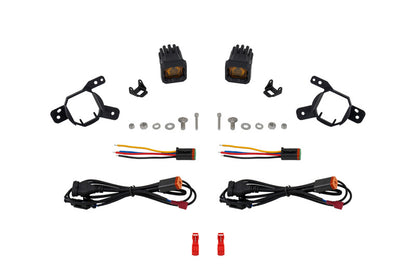 Diode Dynamics SSC1 Type G3M Fog Light Bracket Kit | Chevrolet Colorado / GMC Canyon / Silverado / Sierra (DD8039)