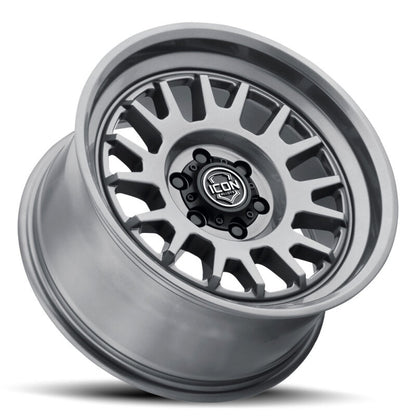 ICON 17x8.5 / 6x5.5 / 25mm Offset / 5.75in BS Gun Metal Wheel | Ford Ranger (19-26) / Ford Bronco (21-26) (8217859057GM)