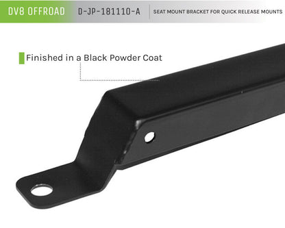 DV8 Offroad Floor Mount Bracket Kit: Jeep Wrangler (2007-2017) / Wrangler JK (2018)