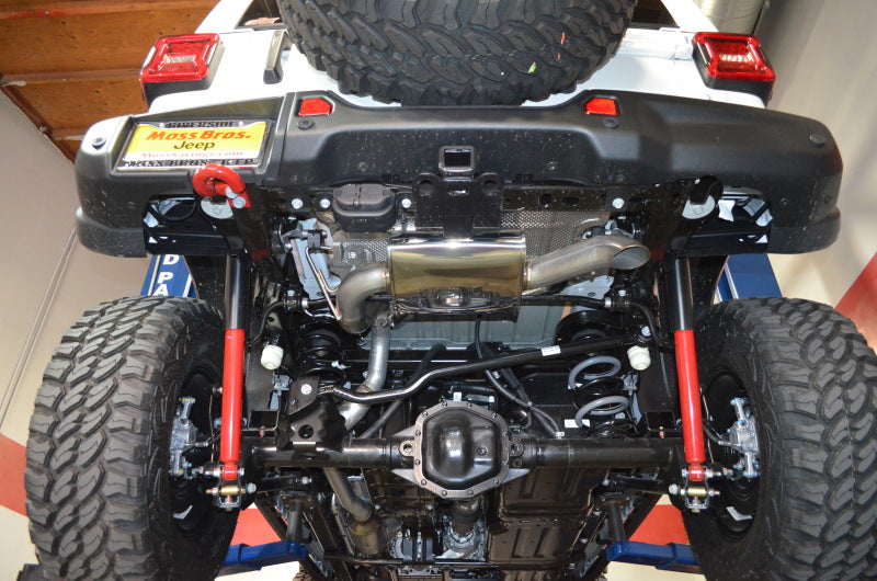 Injen High Tuck Axle Back Exhaust System Oval Muffler (REAR): Jeep Wrangler JL 2018-2025 2.0/3.6L