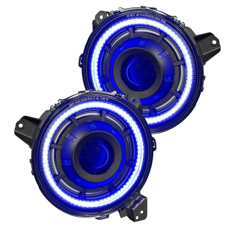 ORACLE Lighting Oculus Bi-LED Projector Headlights w/o Controller: Jeep Wrangler / Gladiator (07-26)